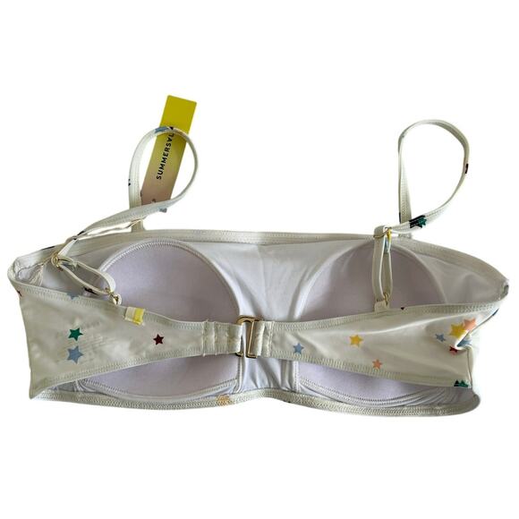 NWT!! SUMMERSALT Small Scatter Stars Home Edit Collaboration Bikini Top Size 6 - Picture 3 of 12